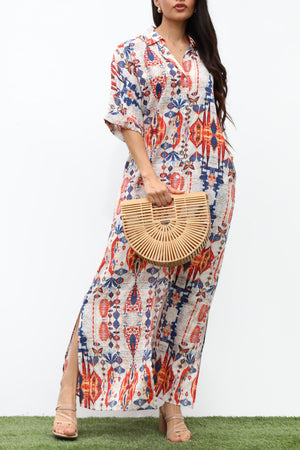DD7126, STRIPED BUTTON DOWN WOVEN SHIRT DRESS