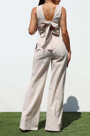 DD7204, RIBBON WOVEN TOP AND PANTS SET