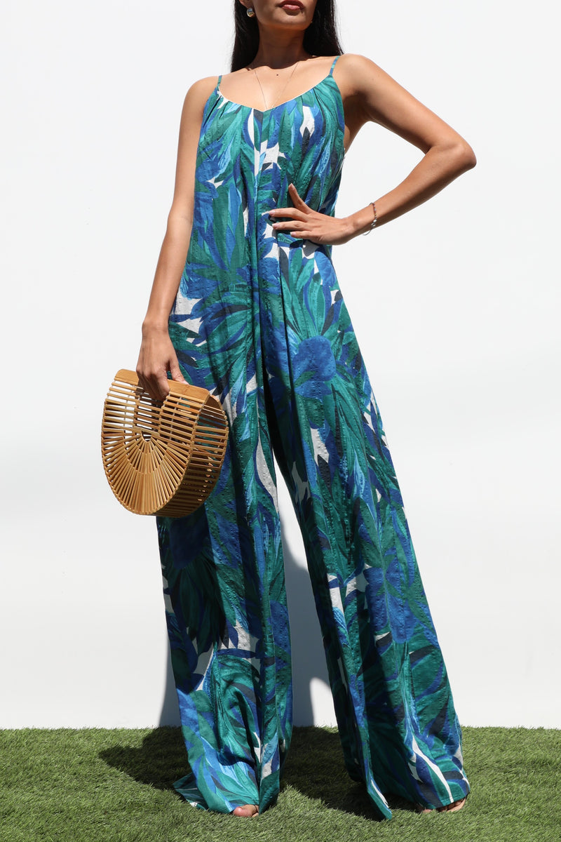 DD7324, LOOSE FIT WOVEN JUMPSUIT
