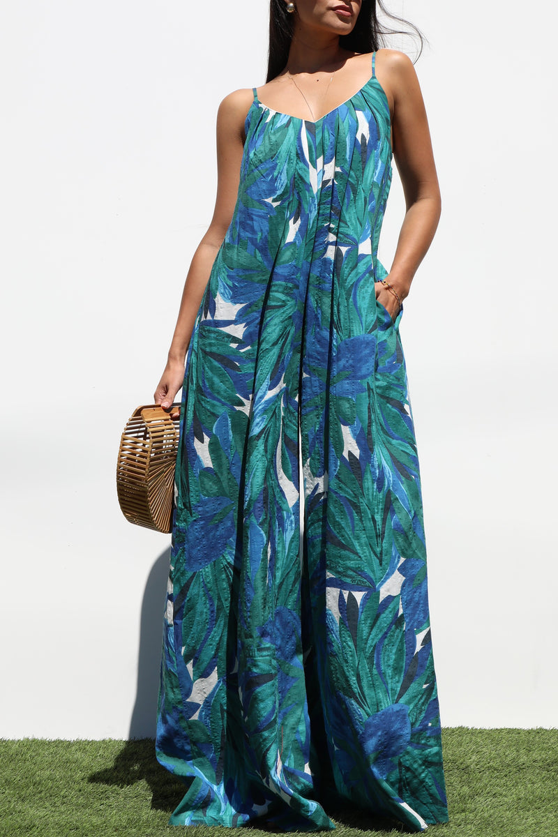 DD7324, LOOSE FIT WOVEN JUMPSUIT