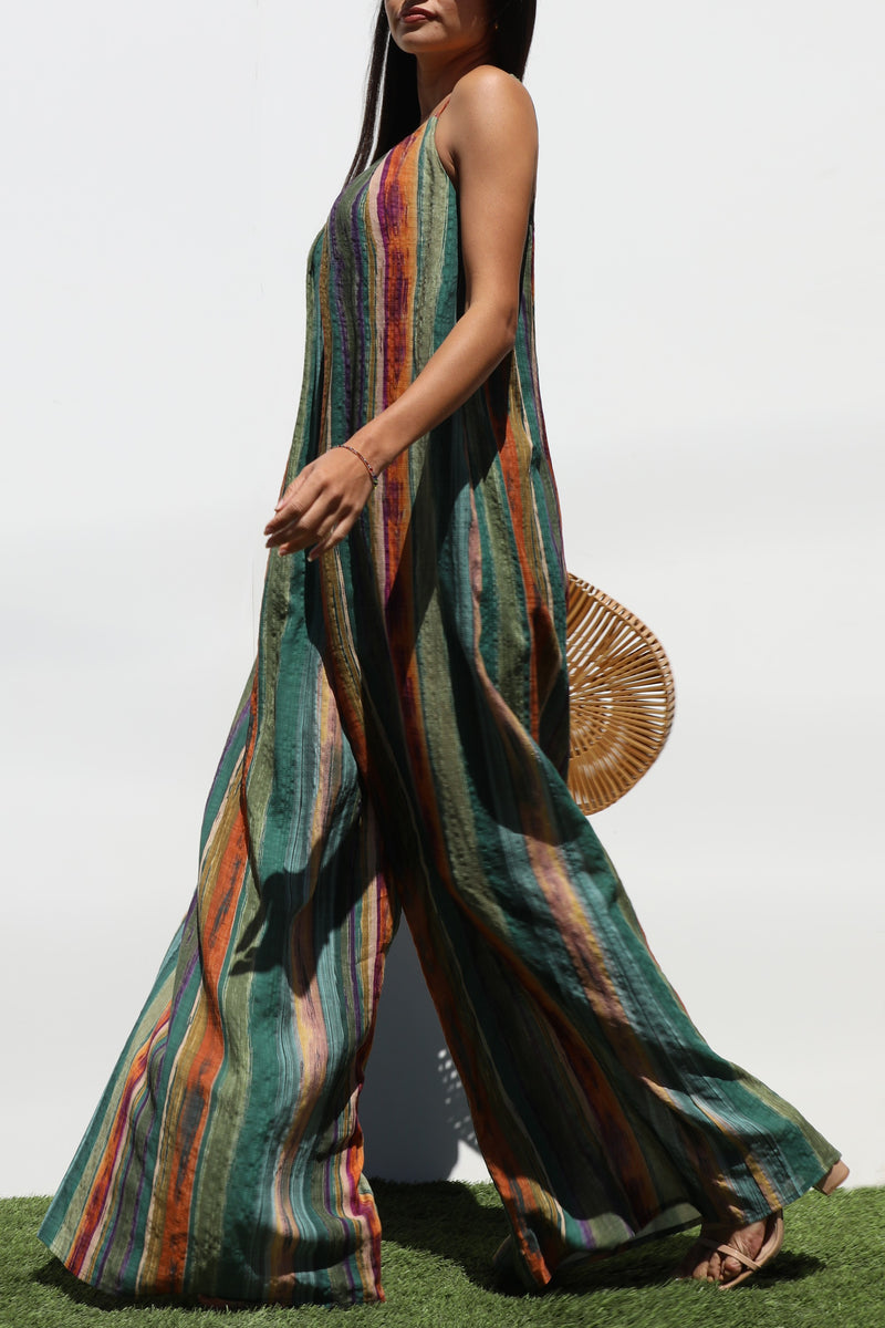 DD7324, LOOSE FIT WOVEN JUMPSUIT