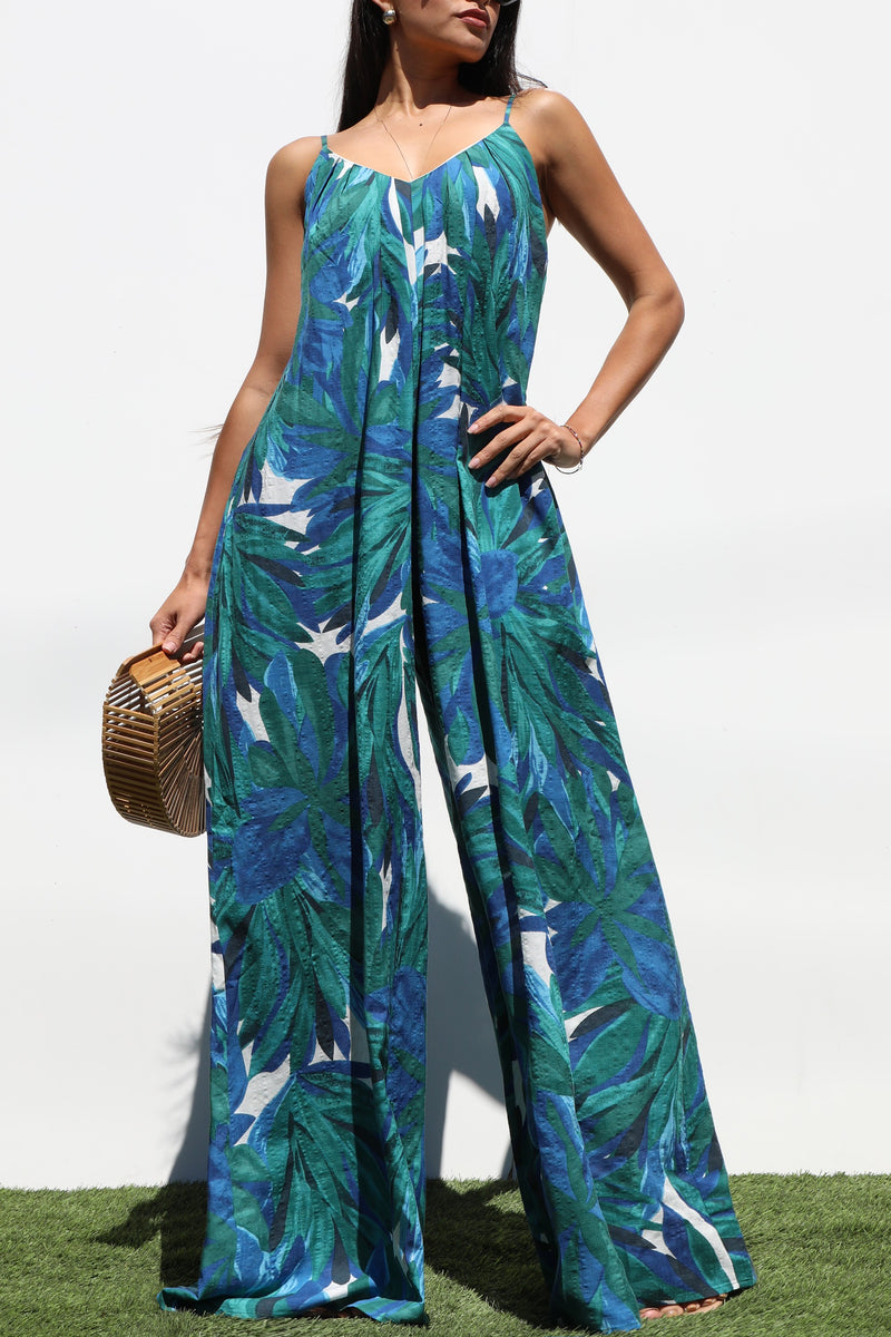DD7324, LOOSE FIT WOVEN JUMPSUIT