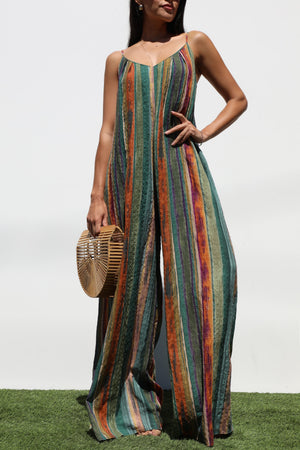 DD7324, LOOSE FIT WOVEN JUMPSUIT