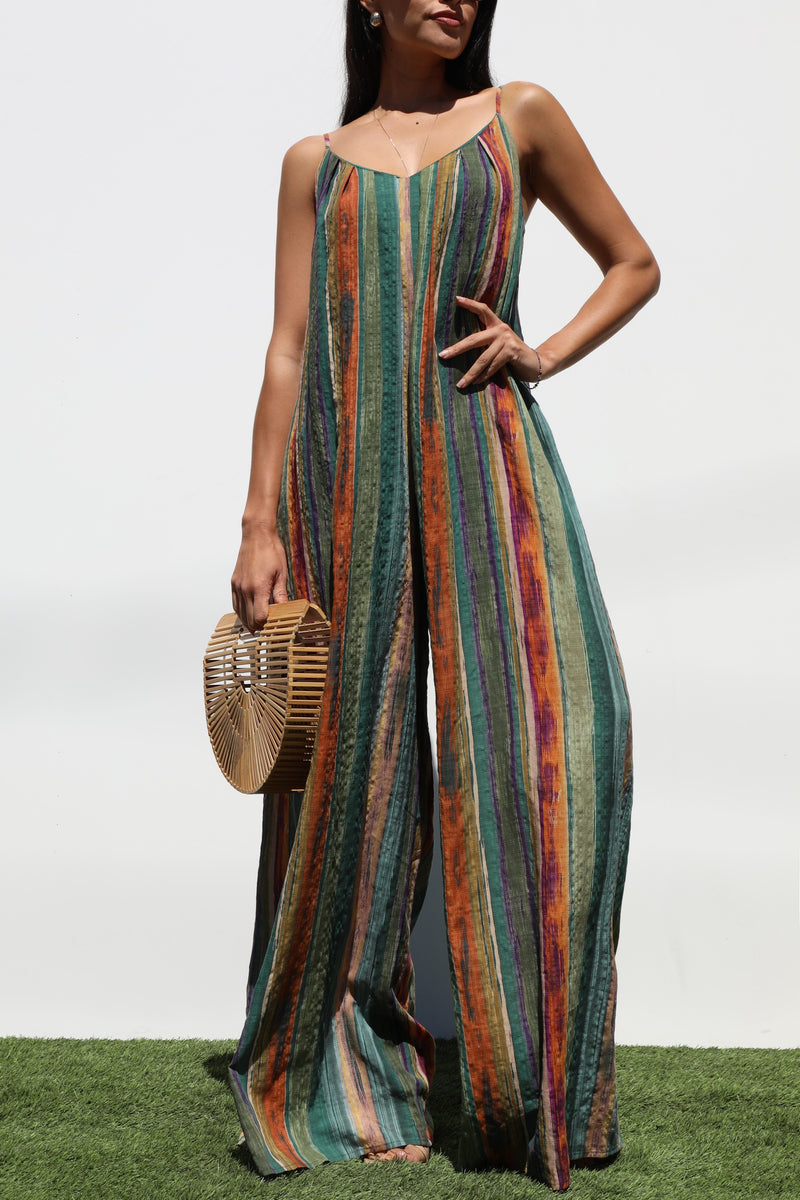 DD7324, LOOSE FIT WOVEN JUMPSUIT