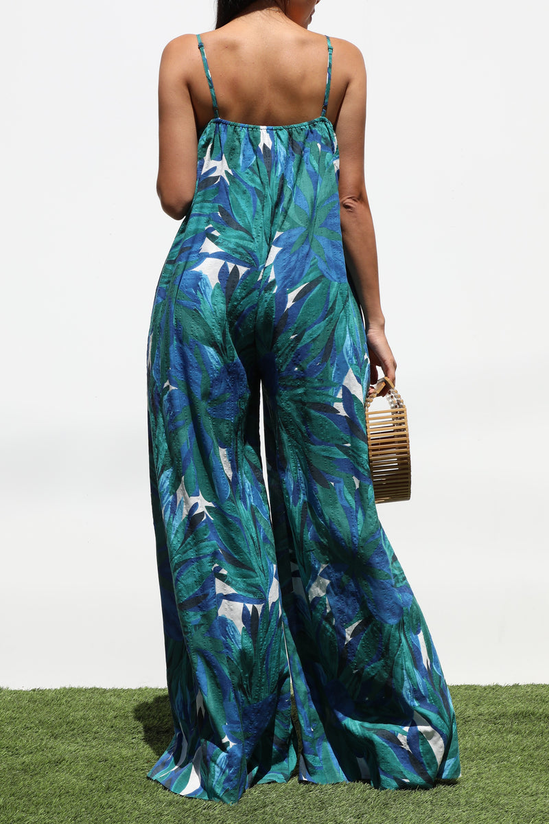 DD7324, LOOSE FIT WOVEN JUMPSUIT