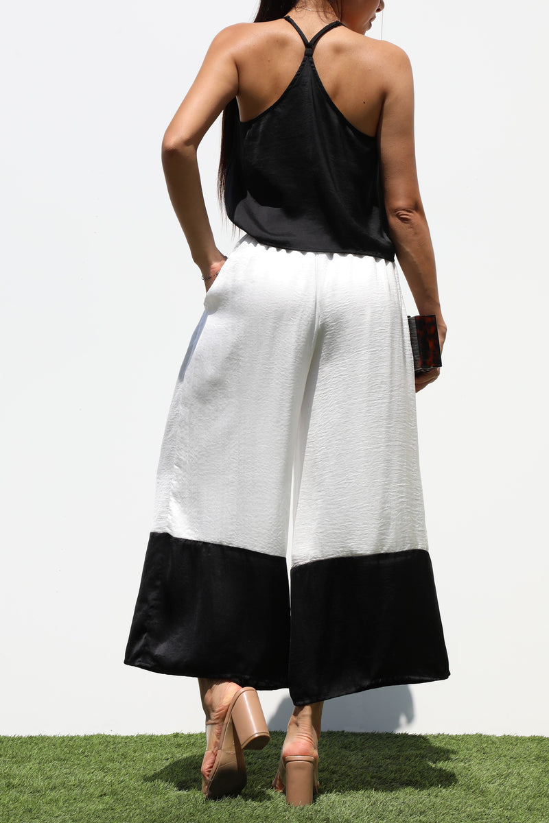 DD7205, LOOSE TOP AND WOVEN PANTS SET