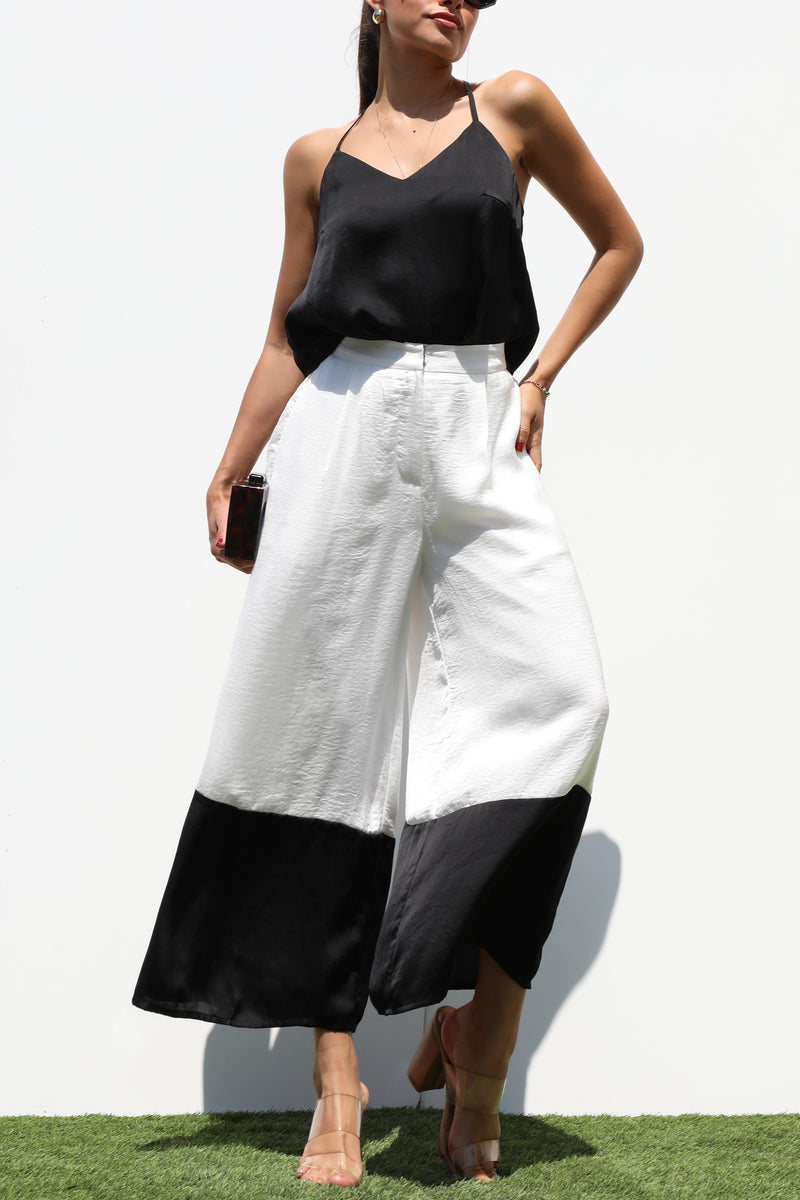 DD7205, LOOSE TOP AND WOVEN PANTS SET