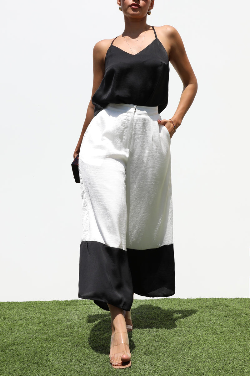DD7205, LOOSE TOP AND WOVEN PANTS SET
