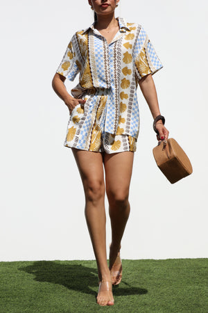 DD7343, LOOSE FIT SHIRT AND PANT SET