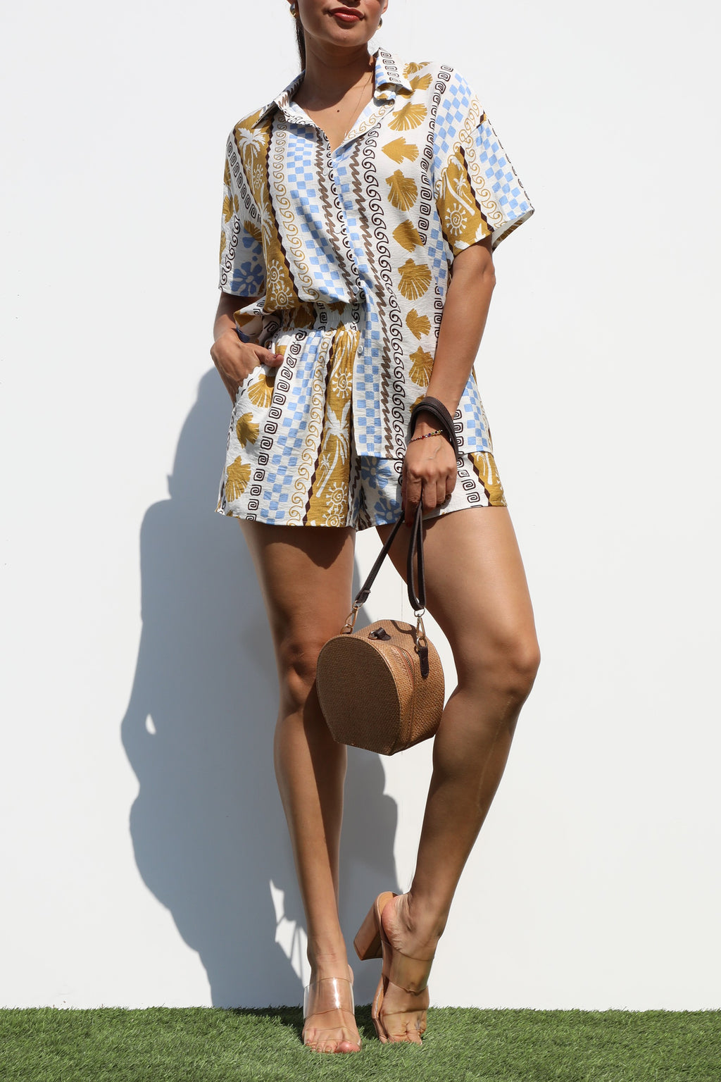 DD7343, LOOSE FIT SHIRT AND PANT SET