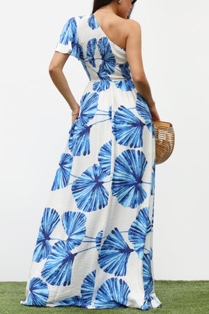 DD7338, SMOCKED TOP WOVEN MAXI DRESS