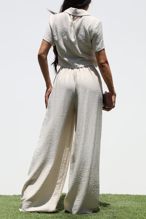 DD8159, BUTTON DOWN JK AND PANTS SET