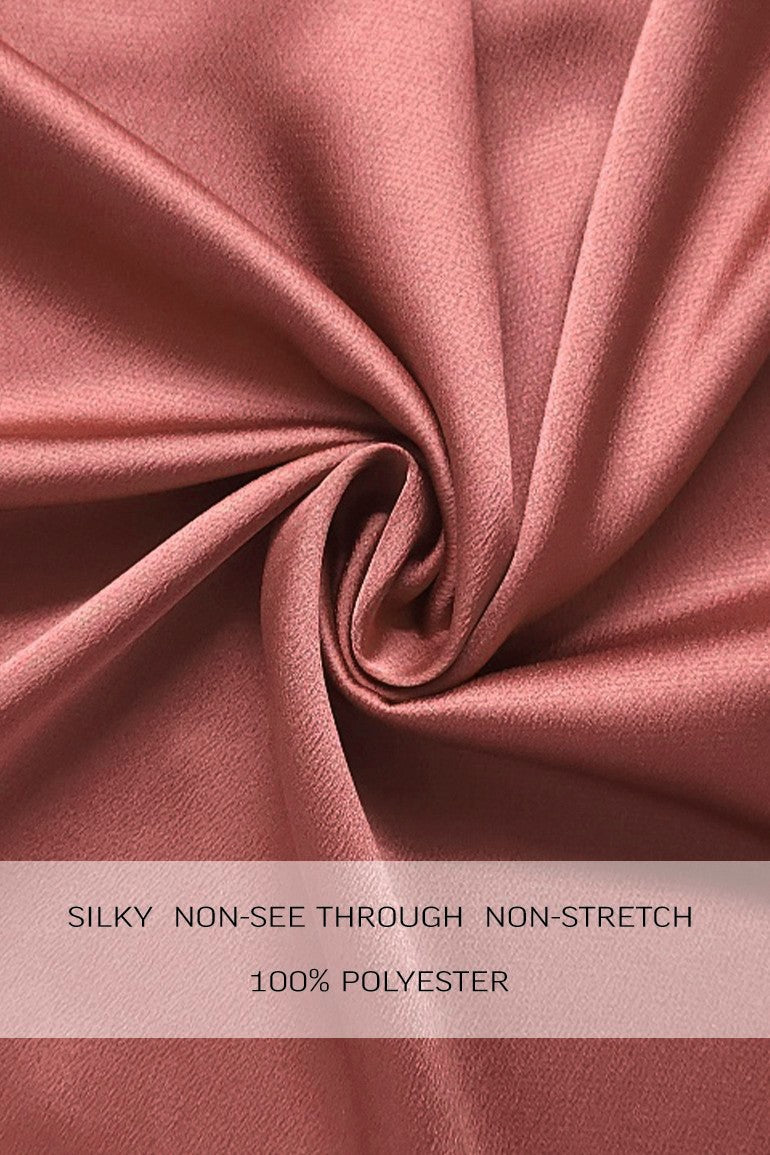 DD7451, SMOCKED TOP SATIN MIDI DRESSES