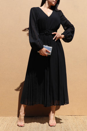 DD6281, PLEATED V NECK WOVEN JUMPSUIT