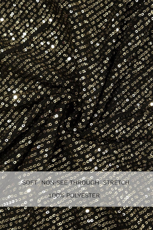 DD7645, SEQUIN MOCK NECK KNIT JUMPSUIT