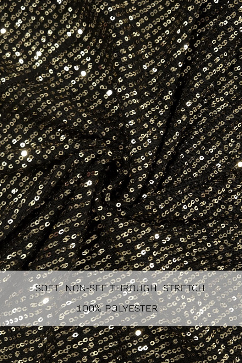 DD7645, SEQUIN MOCK NECK KNIT JUMPSUIT