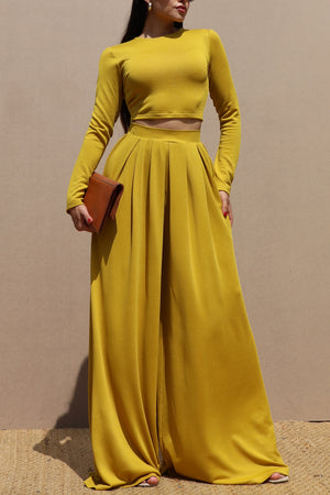 DD7620, RELAXED FIT KNIT TOP AND PANT SET