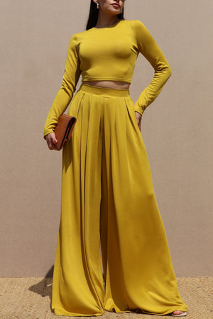 DD7620, RELAXED FIT KNIT TOP AND PANT SET