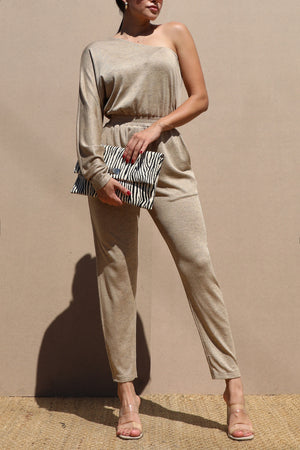 DD7624, ONE SHOULDER KNIT JUMPSUIT