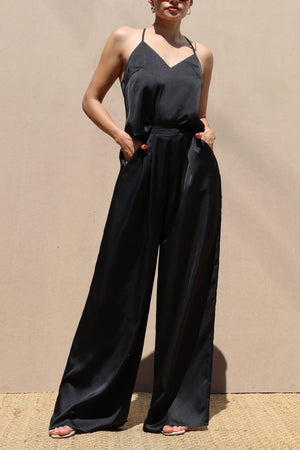 DD6502, V NECK CAMI TOP AND PANTS SET