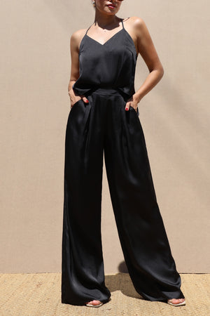 DD6502, V NECK CAMI TOP AND PANTS SET