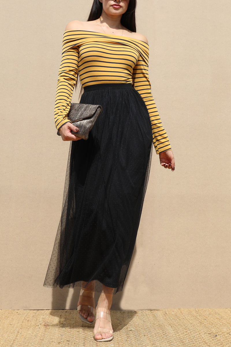 DD6479, OFF SHOULDER KNIT MIDI DRESS