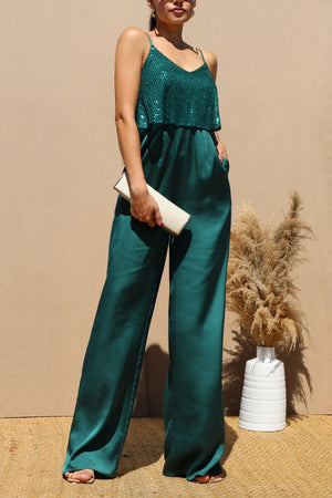 DD6519, SEQUIN JUMPSUIT