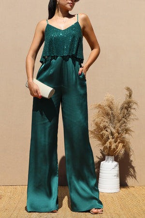 DD6519, SEQUIN JUMPSUIT