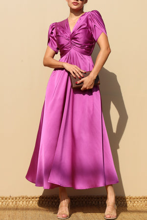 DD4938, TWIST SATIN LONG DRESS