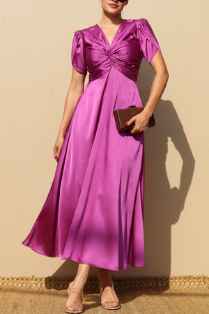 DD4938, TWIST SATIN LONG DRESS
