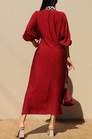 DD7705, LOOSE FIT WOVEN SHIRT DRESS