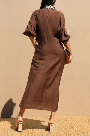 DD7705, LOOSE FIT WOVEN SHIRT DRESS