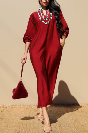 DD7705, LOOSE FIT WOVEN SHIRT DRESS