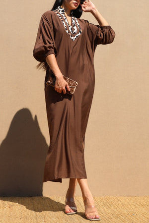DD7705, LOOSE FIT WOVEN SHIRT DRESS