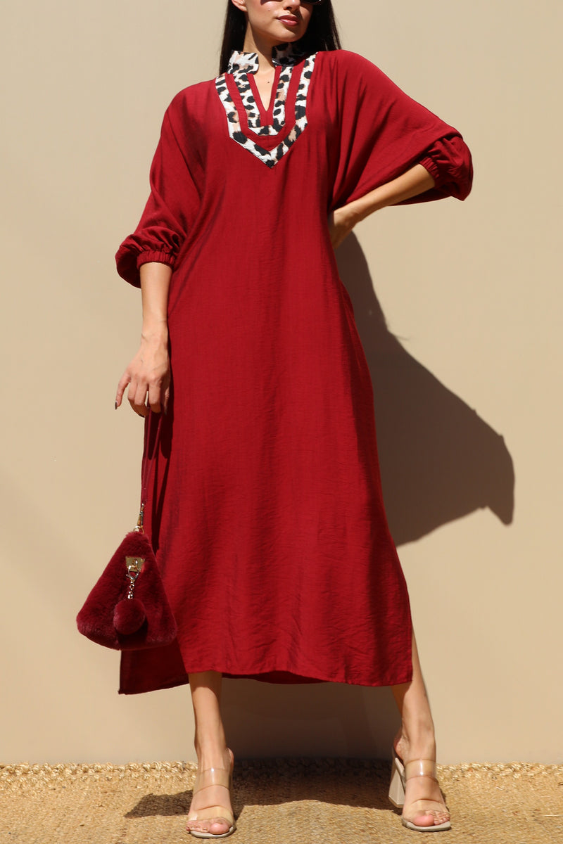 DD7705, LOOSE FIT WOVEN SHIRT DRESS