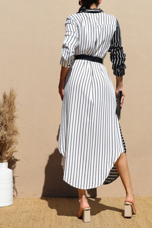 DD4523, BUTTON DOWN WOVEN SHIRT DRESS