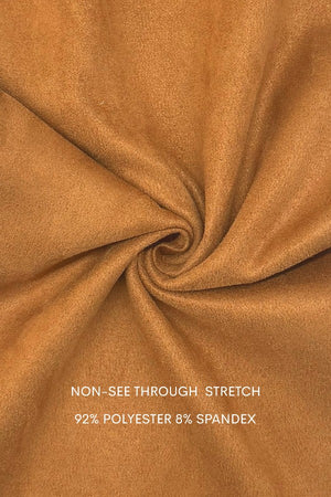 DD7806, PLEATED SUEDE MIDI DRESS