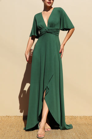 DD3526, Twisted Venetian Maxi Dress