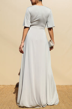 DD3526, Twisted Venetian Maxi Dress