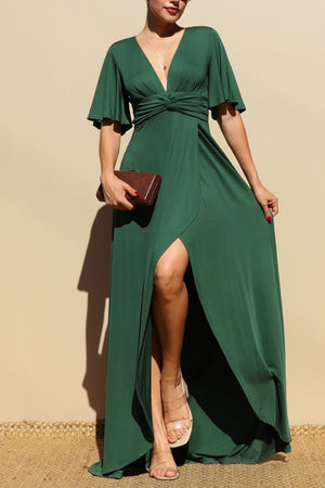 DD3526, Twisted Venetian Maxi Dress
