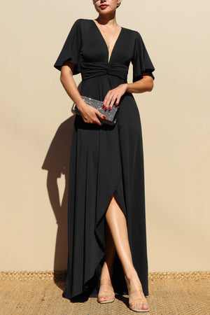 DD3526, Twisted Venetian Maxi Dress