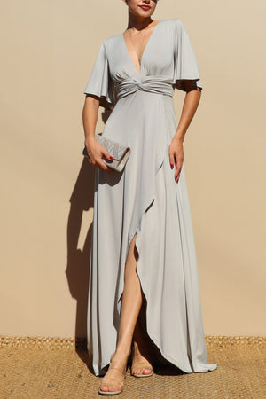 DD3526, Twisted Venetian Maxi Dress