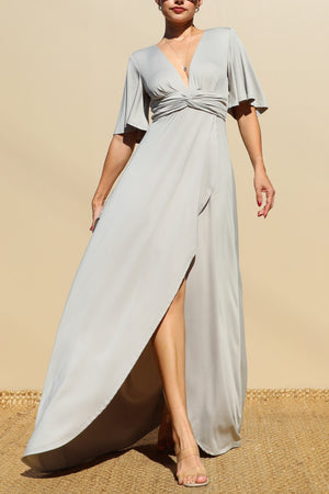 DD3526, Twisted Venetian Maxi Dress