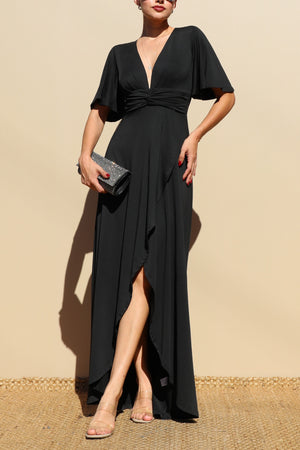 DD3526, Twisted Venetian Maxi Dress