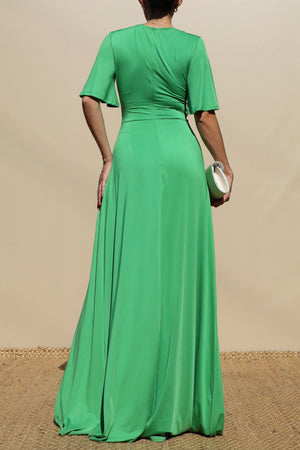 DD3526, Twisted Venetian Maxi Dress