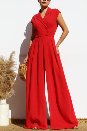 DD8130, LOOSE FIT TOP KNIT JUMPSUIT