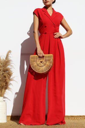 DD8130, LOOSE FIT TOP KNIT JUMPSUIT