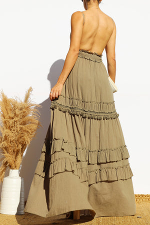 DD8188, OPEN BACK MAXI DRESS