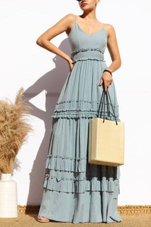 DD8188, OPEN BACK MAXI DRESS