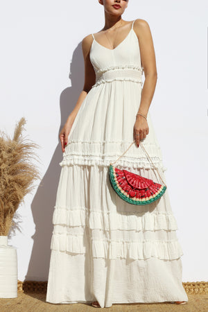 DD8188, OPEN BACK MAXI DRESS